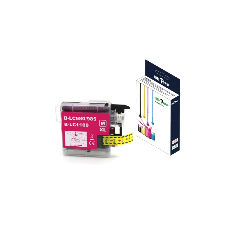 INK-POWER CARTUCHO COMP. BROTHER LC980XL/LC1100XL/LC985XL MAGENTA 18 ML