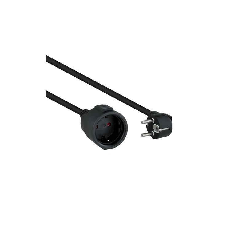 Nanocable - Cable Alimentacion Alargador Schuko - Negro - 3 M