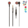 NGS - Auriculares metálicos - Cable plano 1.2m - Control de volumen - Tecnología Voice Assistant - 3.5mm