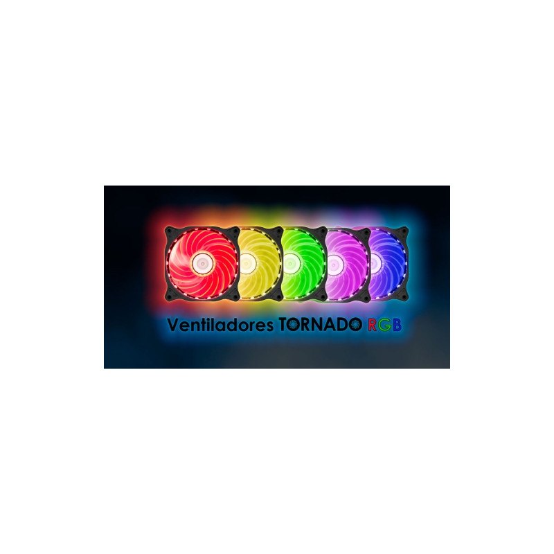 Talius - Ventilador Caja Tornado RGB - OEM - 12 cm