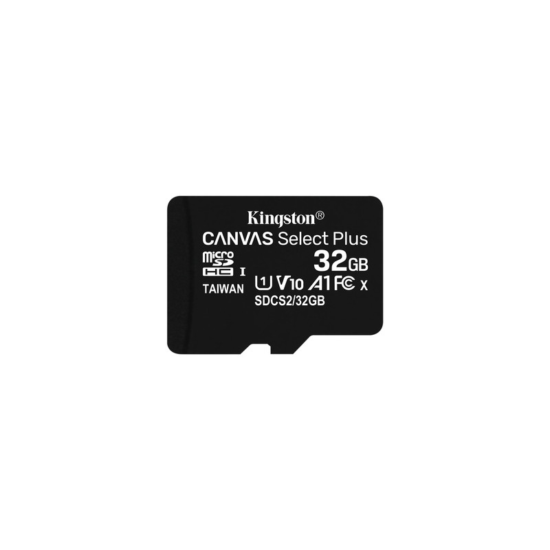 Kingston Tarjeta Micro SDHC 32GB Clase 10 100MB/s Canvas Select Plus