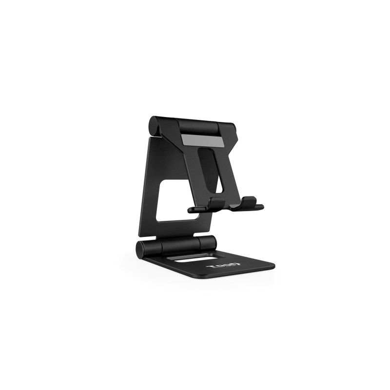 TooQ -Soporte de sobremesa ajustable para teléfono / tablet hasta 10” - Negro