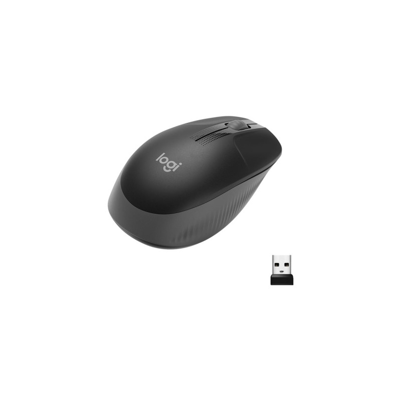 Logitech - Ratón óptico M190 - Inalámbrico - Negro