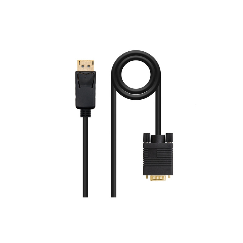 Nanocable - Cable Conversor DP A VGA - DP/M-VGA/M - Negro - 1.0 M