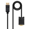 Nanocable - Cable Conversor DP A VGA - DP/M-VGA/M - Negro - 1.0 M