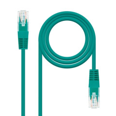 Nanocable - Cable red latiguillo cat.6 utp awg24 verde 30 cm