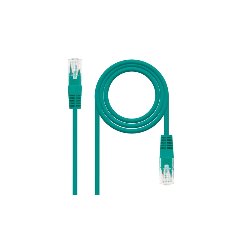 Nanocable - Cable red latiguillo cat.6 utp awg24 verde 30 cm