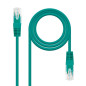 Nanocable - Cable red latiguillo cat.6 utp awg24 verde 30 cm