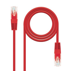 Nanocable - Cable red latiguillo cat.6 utp awg24 rojo 30 cm