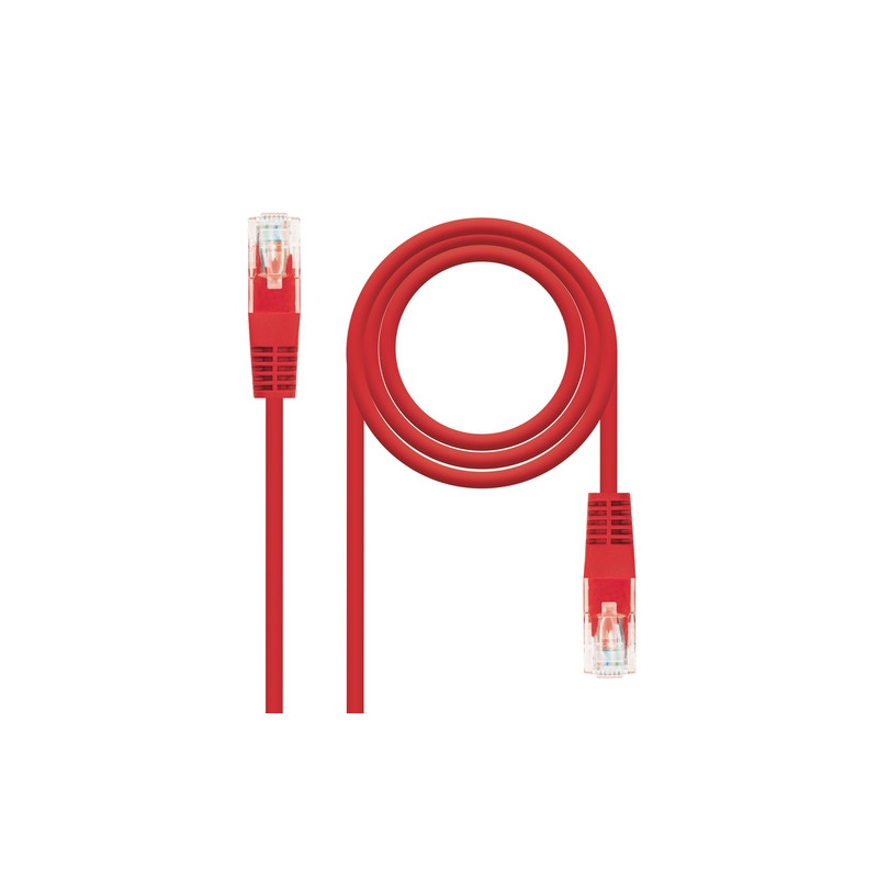 Nanocable - Cable red latiguillo cat.6 utp awg24 rojo 30 cm