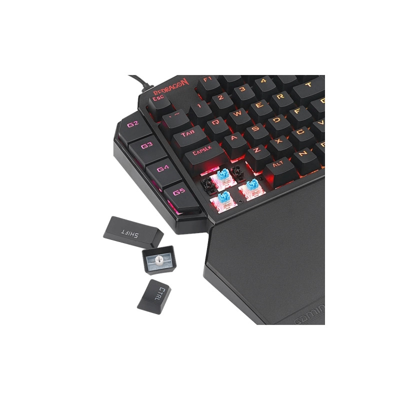 Redragon - DITI Mini Teclado Mecánico Gaming RGB Keypad Negro PRODUCTO DEMO