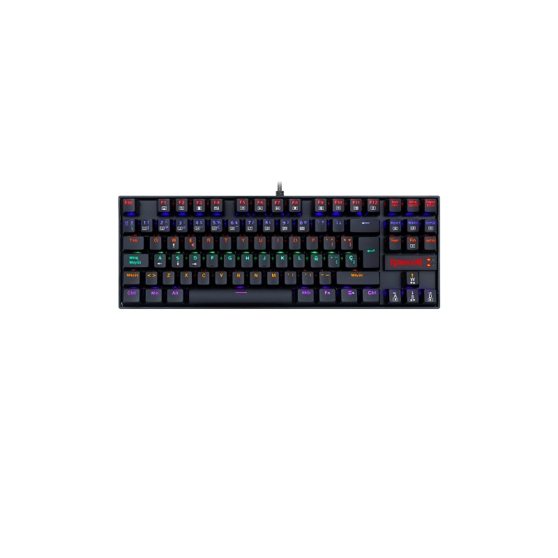 Redragon - KUMARA 2 REACONDICIONADO Teclado Mecanico Gaming Rainbow Español Negro PRODUCTO DEMO