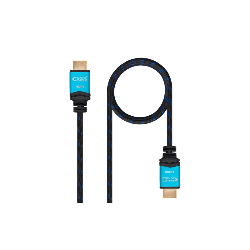 CABLE HDMI V2.0 4K 60HZ 18GBPS AM-AM NEGRO 10M NANOCABLE 10.15.3710