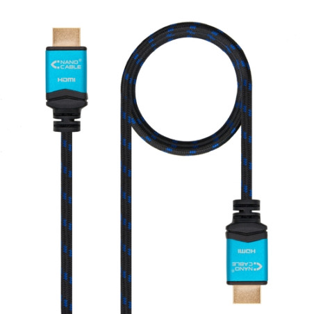 CABLE HDMI V2.0 4K 60HZ 18GBPS AM-AM NEGRO 10M NANOCABLE 10.15.3710