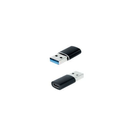 Nanocable Adaptador USB-A 3.1 a USB-C, USB-A/M-USB-C/H, Negro