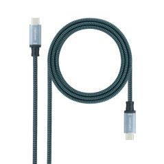 CABLE USB 3.1 GEN2 5A USB-C/M-USB-C/M NEG/GR 1 M