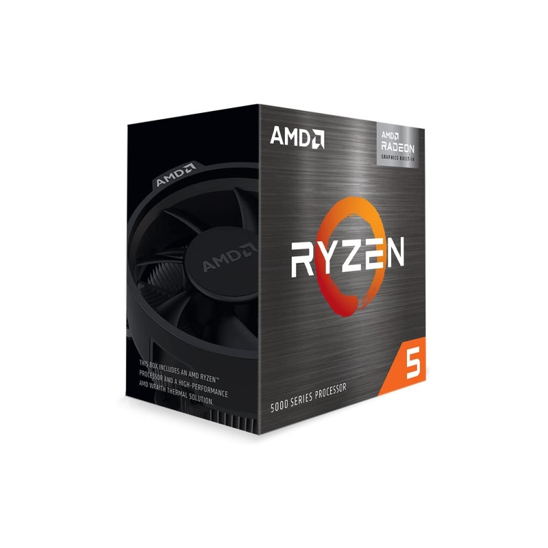 AMD Ryzen 5 5600G - Socket AM4 - 3.9 GHz (4.4 GHz max) - 6 cores - 16 MB L3 - 65W - Radeon Graphics - En caja