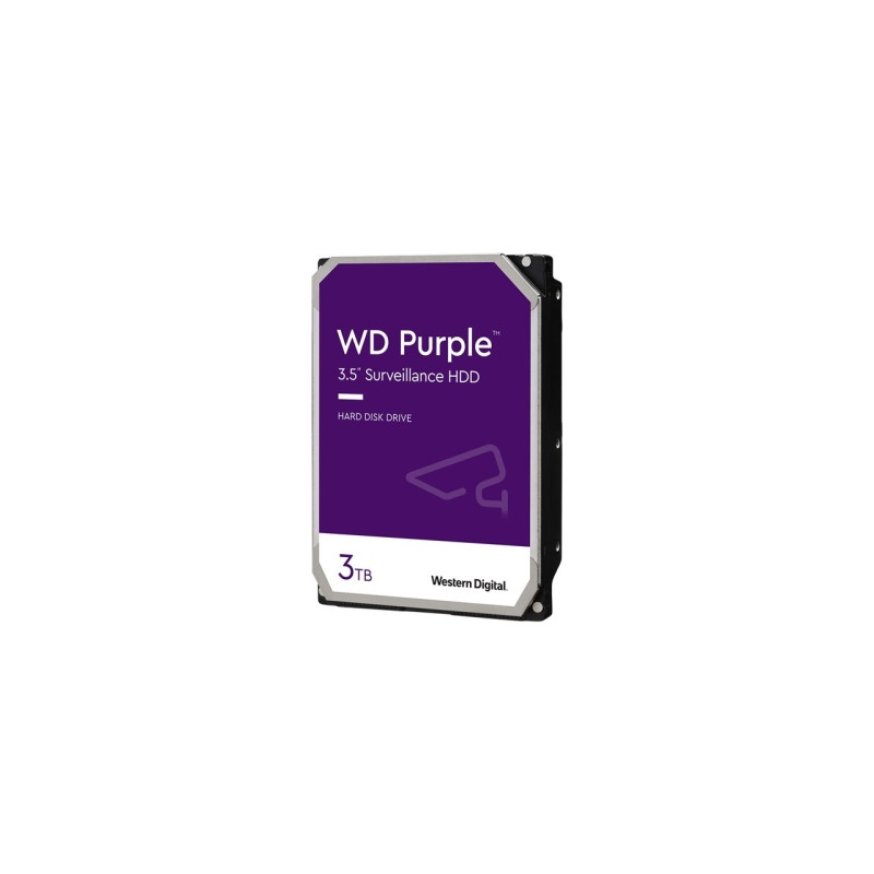 WD Purple WD33PURZ - Disco duro - 3TB - interno - 3,5" - SATA-600 - búfer: 256 MB - 5400 rpm