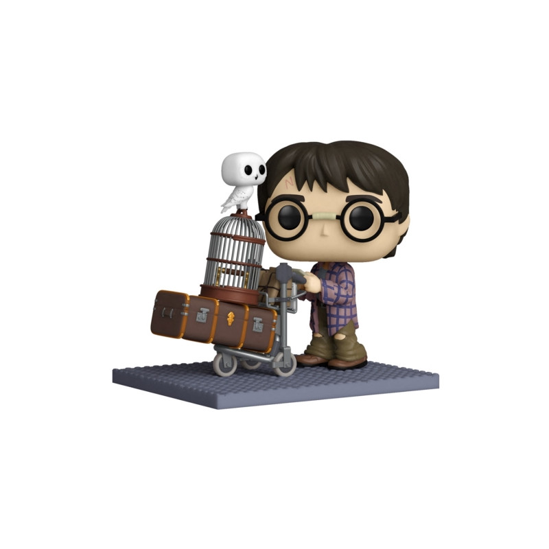 FUNKO POP DELUXE HARRY POTTER HARRY EMPUJANDO EL CARRO CON HEDWIG 57360