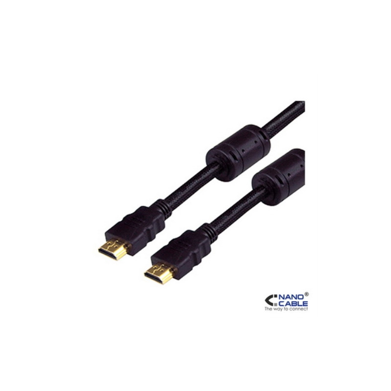 Nanocable - CABLE HDMI V1.4 de 10m (ALTA VELOCIDAD / HEC) conexión A/M-A/M