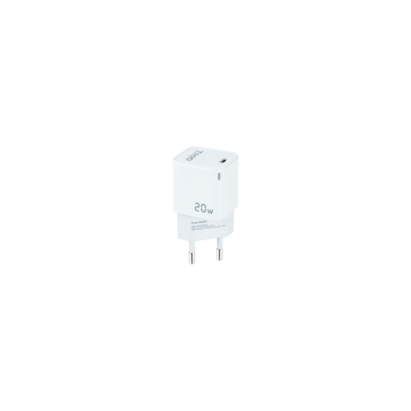 TooQ - CARGADOR DE PARED USB-C PD 20W