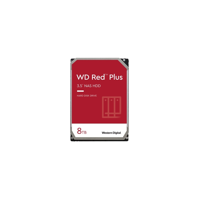 WD Red Plus WD80EFZZ - Disco duro - 8TB - interno - 3.5" - SATA III 6Gb/S - búfer: 256 MB - 7200 rpm