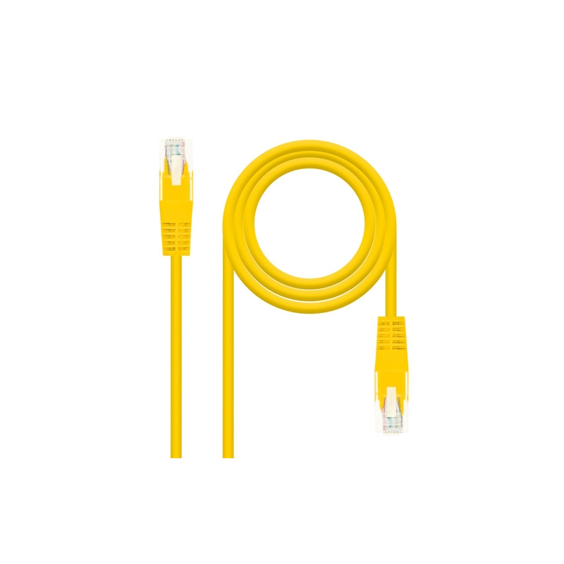 Nanocable - Cable red latiguillo cat.6 utp awg24 amarillo 25cm