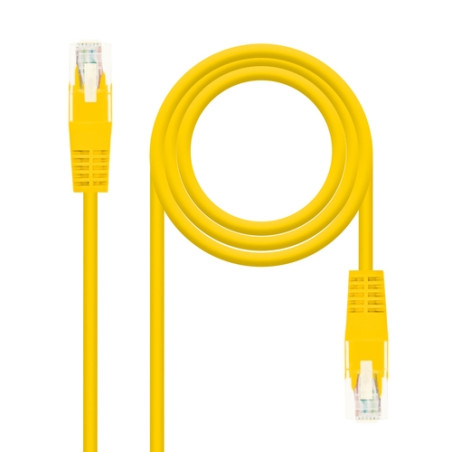 Nanocable - Cable red latiguillo cat.6 utp awg24 amarillo 25cm