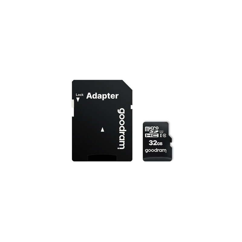 Goodram MicroSD - 32GB - Incluye adaptador a SD - CL 10 UHS I