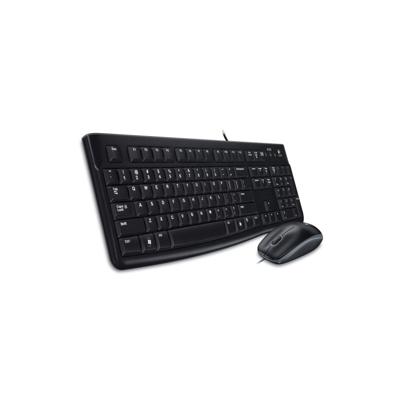 Logitech - Kit teclado y ratón MK120 - USB - Teclado K120 + Ratón B100 - Soft Bundle