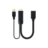 CONVERSOR HDMI A DISPLAYPORT, HDMI/M-DP/H 20CM NEG