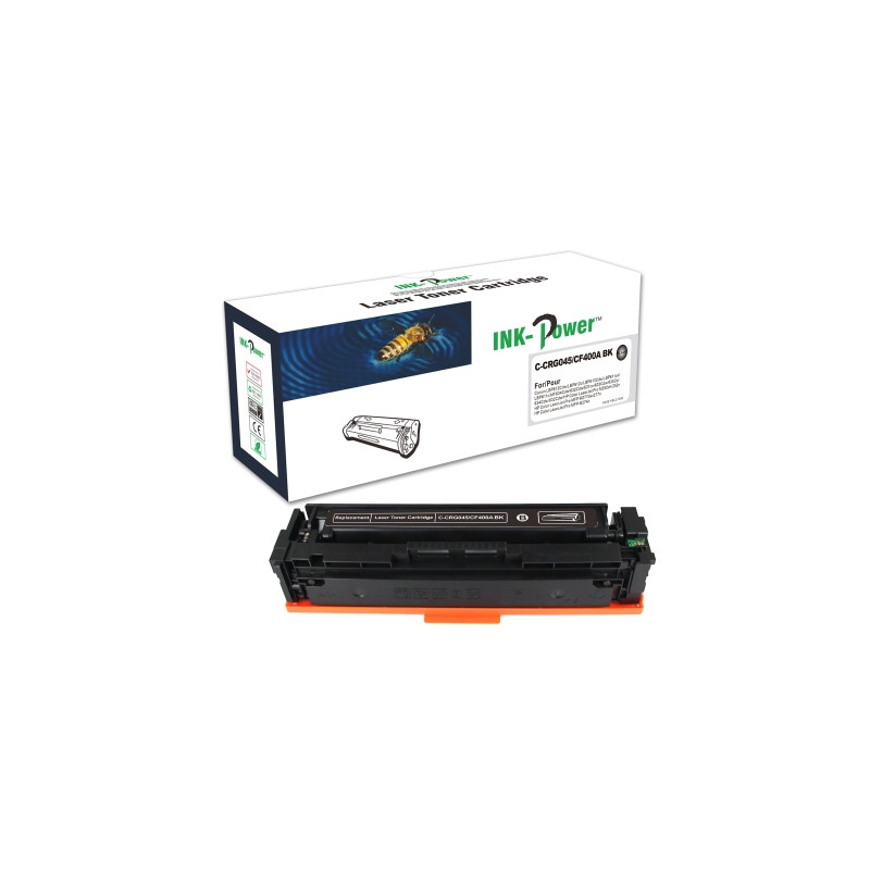 INK-POWER TONER COMP. HP CF400A / CANON CRG045 NEGRO 1.400 PAG.