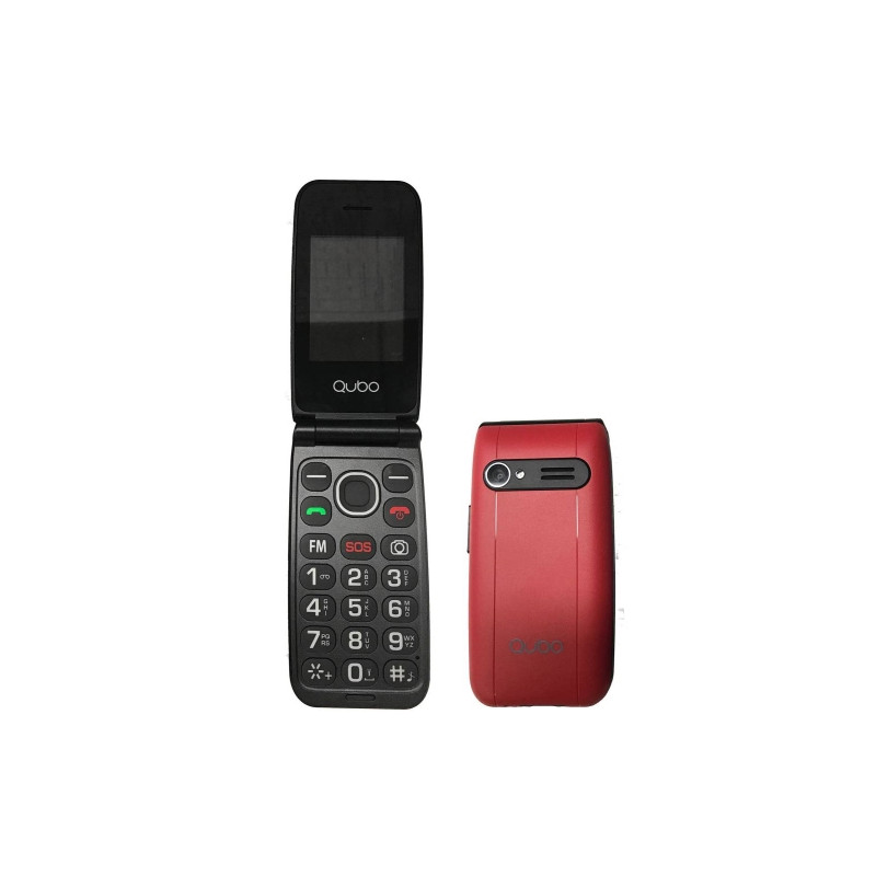 Telefono Libre Qubo Neo NW - 2.4" - 32+32GB - Camara 0,3 MP - Linterna - Altavoz Manos Libres - Radio FM - Rojo