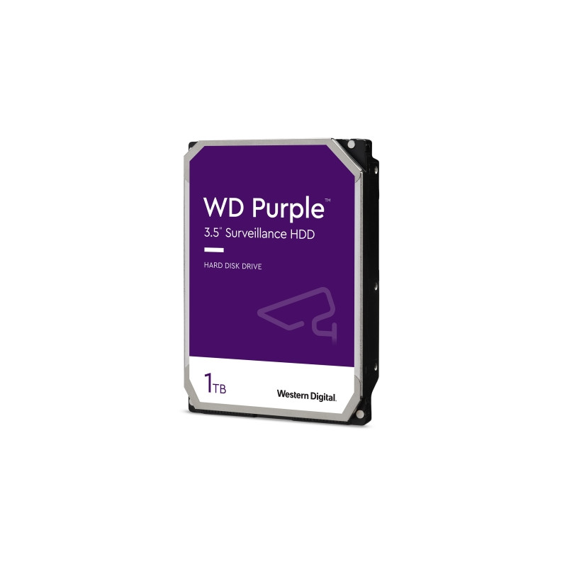 WD Purple WD11PURZ - Disco duro - 1TB - interno - 3.5" - SATA-600 - búfer: 64 MB - 5400 rpm