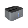 TooQ - Docking Station Doble Bahía SATA 2.5"/3.5" - USB 3.0/3.1 - Gen1