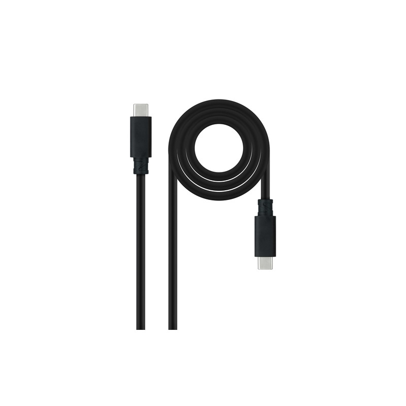 CABLE USB 3.1 GEN2 5A USB-C/M-USB-C/M NEGRO 0.5 M