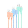 3 CABLES LIGHTNING A USB A/M, RO-AZ-VE MALLADO, 1M