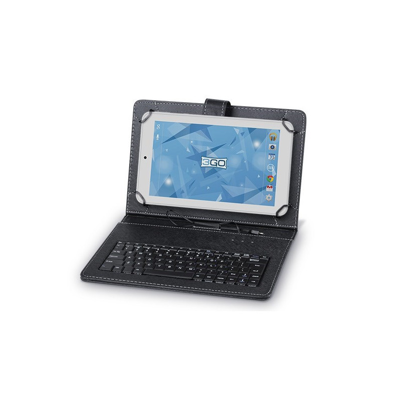 FUNDA TABLET 3GO 10.1" NEGRO TECLADO USB