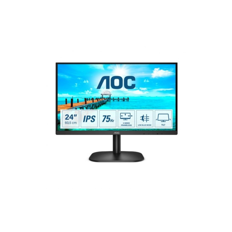 Monitor AOC 24B2XD 23.8/ Full HD/ Negro