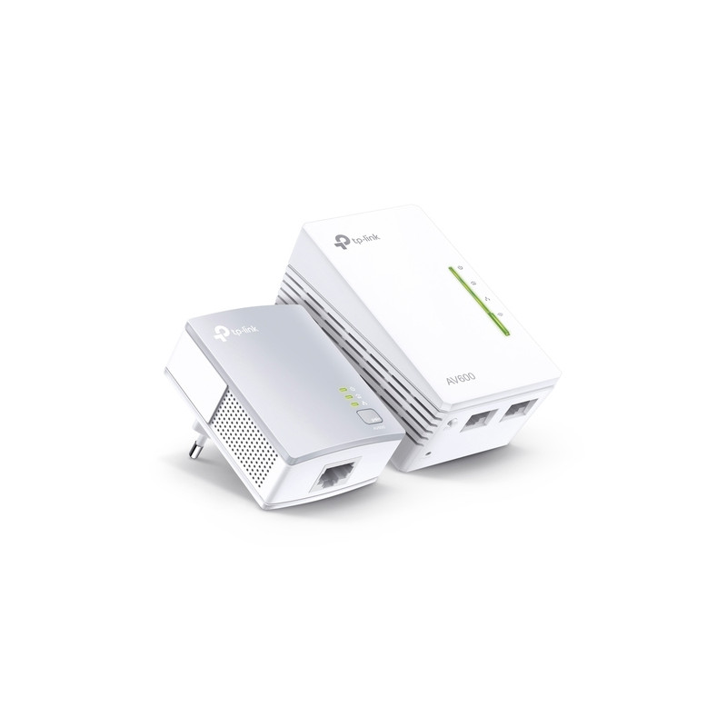 Powerline Wifi - TPLINK TL-WPA4221KIT - Puente - HomePlug AV600 - WIFI - 802.11b/g/n - Kit de 2