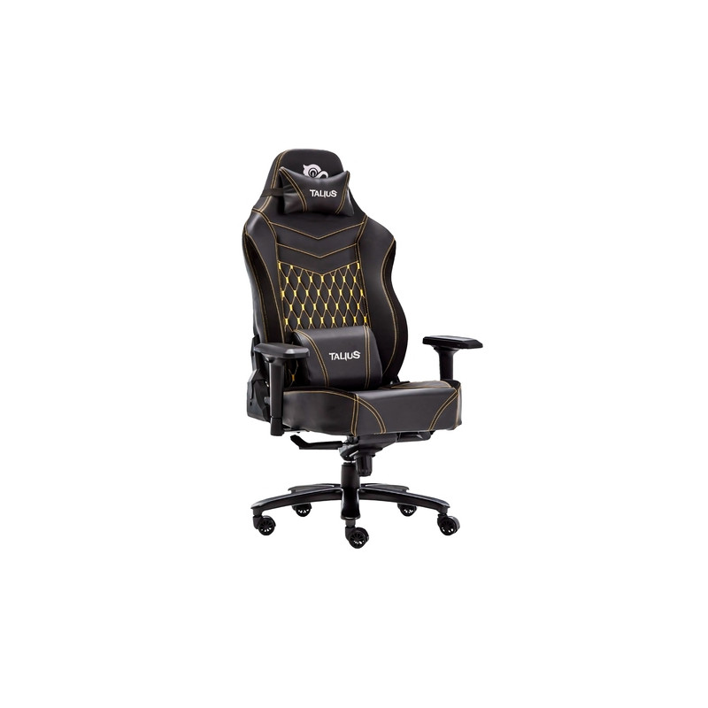 Talius silla Mamut gaming negra/amarilla 4D, Frog, base metal, ruedas nylon, hasta 170kg