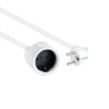 Nanocable - Cable Alimentacion Alargador Schuko - Blanco - 3 M