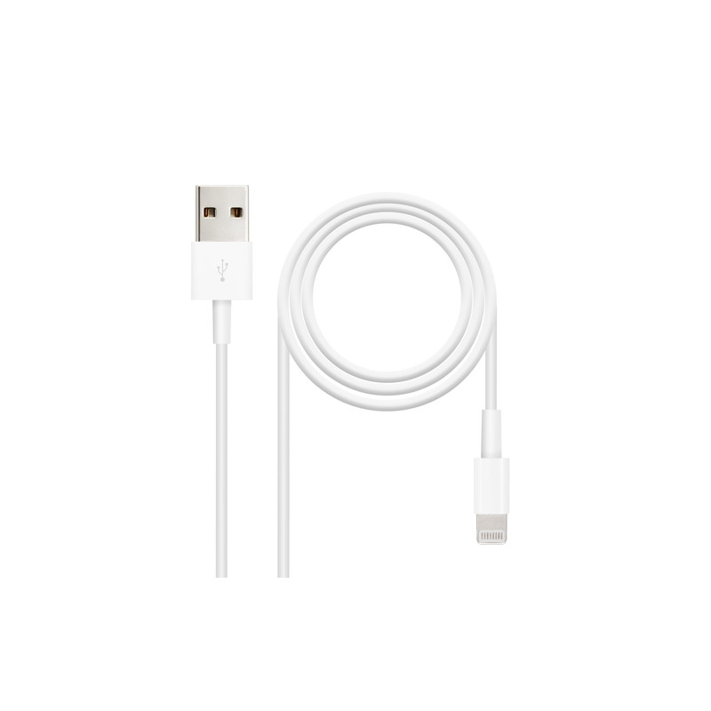 Nanocable - Cable lightning a usb 2.0 lightning-usb a/m 50cm