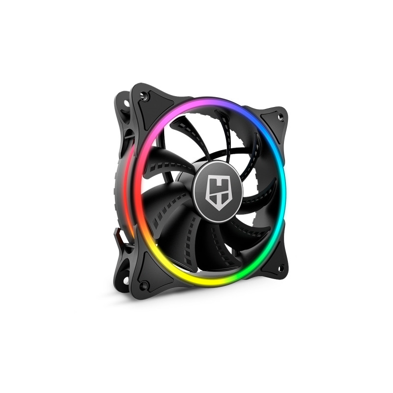 Nox Hummer X-FAN - Ventilador ARGB - Iluminación anillo - 120 mm - Compatible con hummer conexión 3 pines