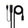 CABLE CONVERSOR HDMI A DP, HDMI/M-DP/M NEGRO 1.8 M