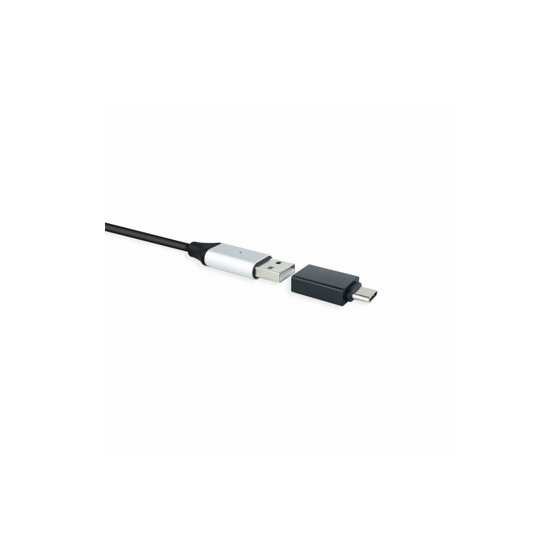 Adaptador USB-C a USB 3.1, USB-C/M-USB-A/H, Aluminio, Negro