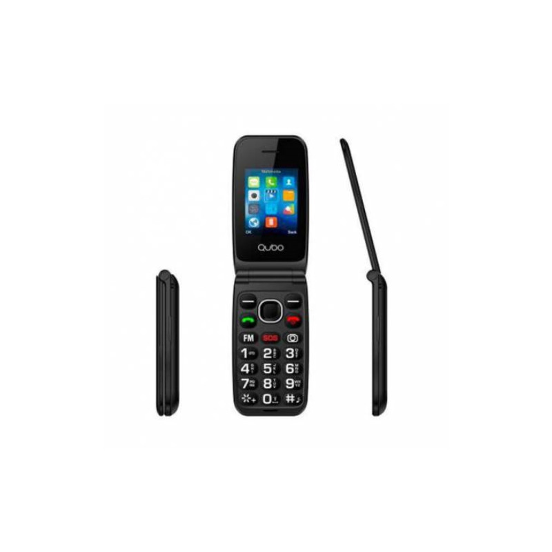 Qubo - Telefono Senior Libre Qubo Neo2nw BK - 2.4" - Negro - SOS