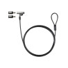 TooQ - CABLE SEGURIDAD NANO 2.5x6MM LLAVE PARA PORTATILES