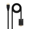 CABLE CONVERSOR HDMI A VGA, HDMI/M-VGA/M NEGRO 1.8