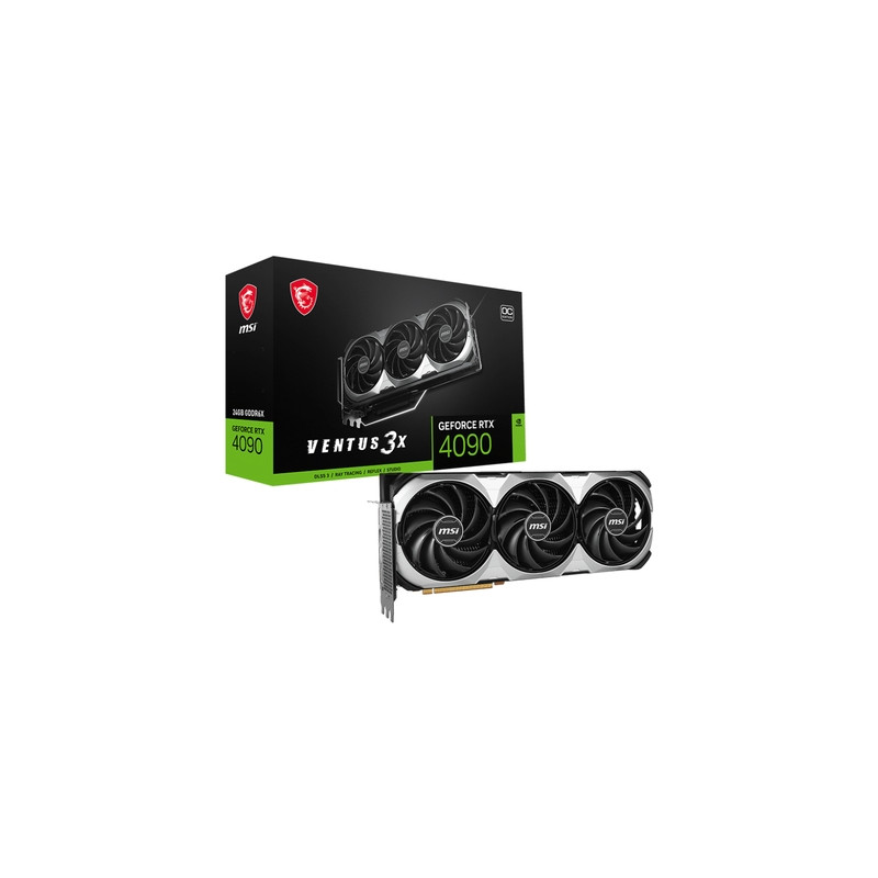 MSI nVidia RTX 4090 VENTUS 3X E 24G OC - GDDR6X - 1 x HDMI - 2 x DP